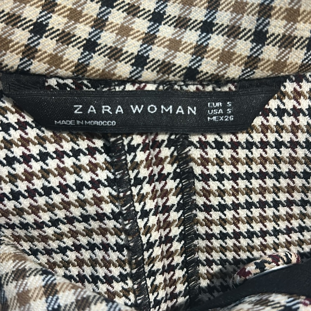 ** LAST DAY 6/18..Donating ** Zara houndstooth patchwork mini dress - Picture 10 of 12